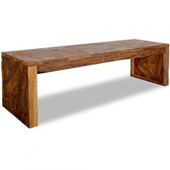 vidaXL Teca Erosionada Mueble TV Soporte Aparador Cómoda Televisor Mesas Dormitorio Sala de Estar Salón Mesita de Noche Mueble Mesilla