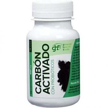 GHF - Carbón vegetal probiótico, 90 cápsulas, 550 mg