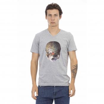 Trussardi Action Gray Cotton T-Shirt - XL