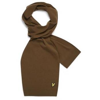 Lyle & Scott Olive Plain Scarf - One Size