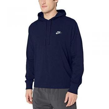 Nike M NSW Club Hoodie Po JSY Sudadera, Hombre, Midnight Navy/