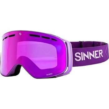 Gafas de Ventisca Sinner Olympia Matte Light Purple con lentes antiempañantes, protección UV400, diseño ergonómico y ventilación superior