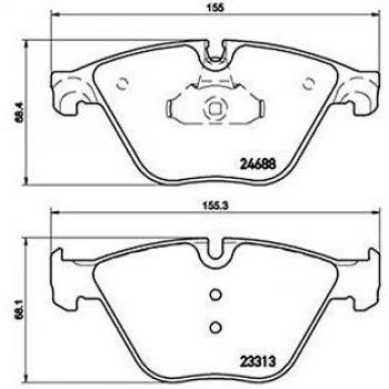 Brembo P06074 Front Disc Brake Pad - Set of 4