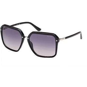 Guess Women's Square Shiny Black Acetate Sunglasses GU7888