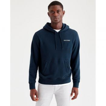 Dockers - Sudadera de hombre de manga larga con capucha regular fit azul