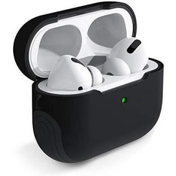 tomtoc Smart Cover para AirPods Pro Charging Case, Funda de Protección de Doble Capa, Carcasa Compatible con Earpods Pro con Correa de Mano para Llavero de Prevención de Pérdidas, Carga Inalambrica