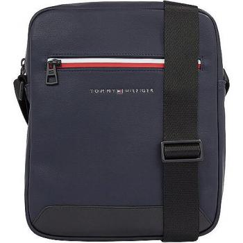 Tommy Hilfiger TH Ess Blue Polyethylene Shoulder Bag with iPad Compartment, Messenger Bag for Male, Size: ONE SIZE, 23 cm