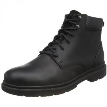Geox U Andalo Black Lace-Up Boots for Men