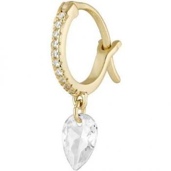 Piercing aro Earcandy Chic de Plata bañado en oro amarillo 18k