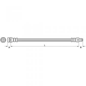 Metzger 4110802 Tubo flexible de frenos