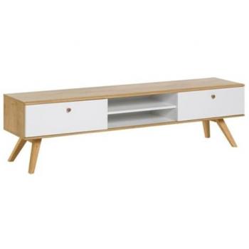 Mueble de TV 2 cajones con baldas centrales - Nature