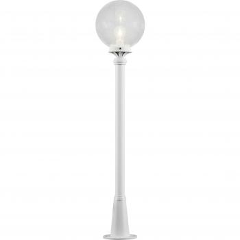 Luz de Camino Orion Blanca E27 IP44 118cm con Pantalla Esférica Clara