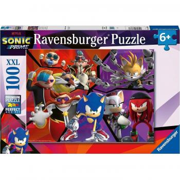 Puzzle 100 XXL Sonic y Villanos - Ravensburger - Ideal para Niños