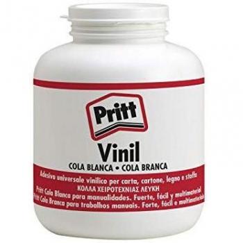 Pritt Cola Blanca, pegamento líquido blanco fácil de aplicar, cola universal fuerte para manualidades, cola vinílica blanca para múltiples materiales, 1 kg