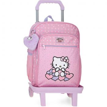 Mochila escolar Hearts & Dots con carro de 38 cm
