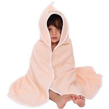sevira Kids - Sortie baño - Doble cara de forro polar - Extra Large 100 x 100 cm - Diferentes colores naranja Aprikose Talla:ab Geburt - 6 Jahre ca. 100 x 100 cm