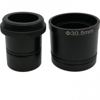 Adaptador C-Mount a 23.2mm, 30mm y 30.5mm para Microscopio con Conexión a Cámara CCD USB