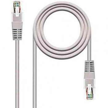 NanoCable 10.20.0100-W - Cable de red Ethernet RJ45 Cat.5e UTP AWG24, Blanco, latiguillo de 0.5mts