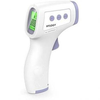 Hylogy Termómetro Bebés, Termómetro Profesional para Niños / Adultos / Superficie de Objetos, Multifuncional sin Contacto Termómetro de Frente de Dígito Infrarrojo con Pantalla LCD y Tres Colores de Luz Trasera