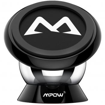 Soporte Magnético Universal con Pegatinas Metalicas, Mpow Iman Móvil Coche / Soporte Auto Car Mount Metálico 360° Rotación Apoyo Pegar a Cualquier Superficie Limpiado para iPhone7/ 6/ 6s 6 Plus, Google Pixely, Galaxy S8, Moto G5,LG G6 y Otros Smartph