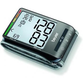 Medidor de Tensión Beurer BC80 con Conexión a PC, Memoria para 2 Usuarios y Capacidad para 60 Mediciones - Color Gris