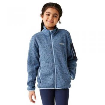 Regatta Newhill Full Zip Fleece Jacket for Kids - Coronet Blue/Navy, Size 7-8 Years