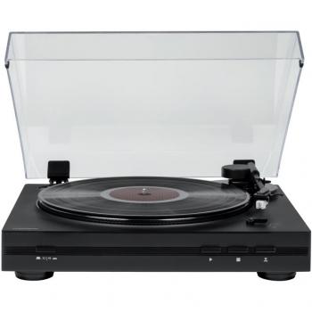 Tocadiscos Automático Thomson TT350 con Aguja Audio-Technica AT3600L, Color Negro