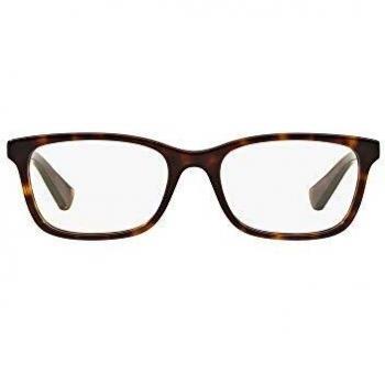 Ralph Lauren Women's 0Ra7069 Eyeglass Frames, Dark Havana, 53