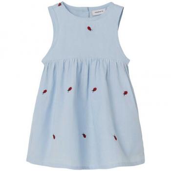 Vestido sin mangas Name It Ferilla en color azul chambray para niña, talla 74