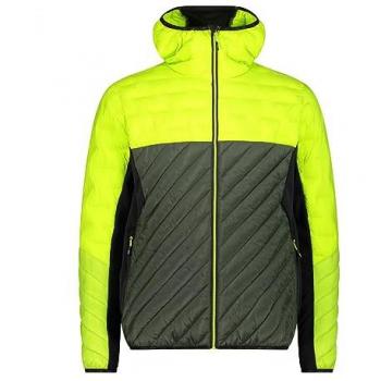 CMP Men's Hybrid Insulated Jacket with PrimaLoft® - Yellow/Green, Size 48