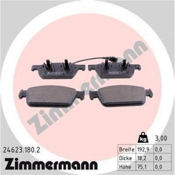 Pastillas de freno ZIMMERMANN 24623.180.2