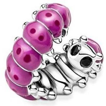 PANDORA Charm 790762C01 Oruga rizada rosa