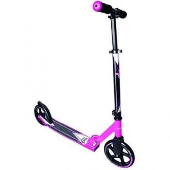 Patinete de Aluminio Evolutivo Plegable 205 mm para Niños, Color Rosa, ABEC 7