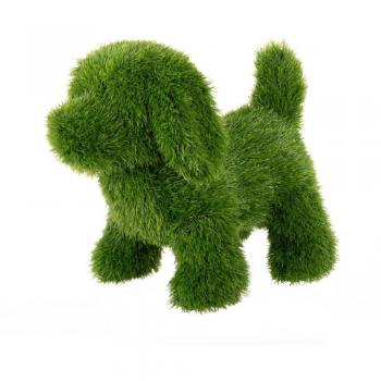 Figura Decorativa Polipropileno Césped Artificial Perro 30 x 50 x 48 cm