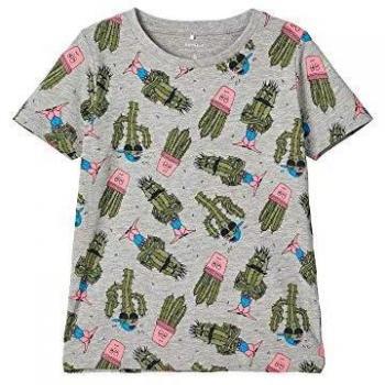 NAME IT 13175013 Camiseta Manga Corta Niño Gris Melange 98-2/3A