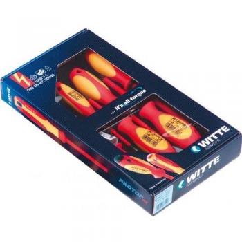 Witte MAXXPRO VDE - Set de 5 Destornilladores Aislados, Capacidad hasta AC 1000V