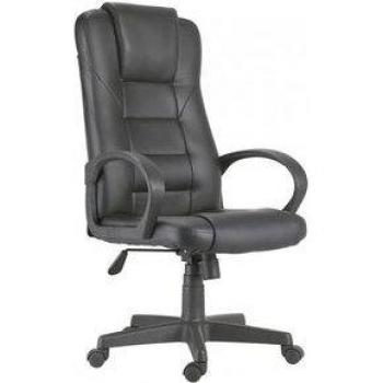 Silla de despacho Henry Polipiel Negro 118-126x64x64 cm
