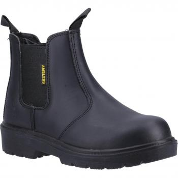 Amblers Mens Safety FS116 Dual Density Pull On Safety Dealer Boots Black Size 8