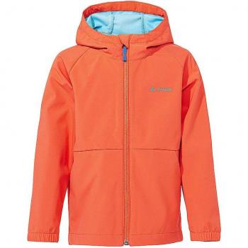 VAUDE Kids Kinich Softshell Jacket - Unisex - Orange - Size 134-140