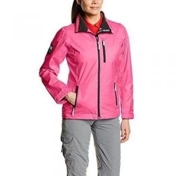 Helly Hansen W Crew Midlayer - Chaqueta náutica para mujer, color rosa, talla L