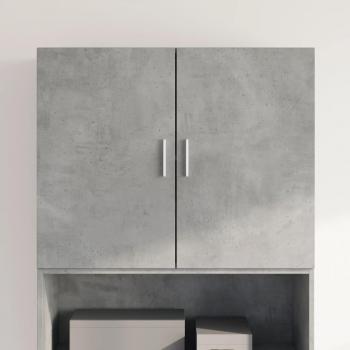 Gabinete de pared gris hormigón 80x42,5x64 cm de madera de múltiples capas