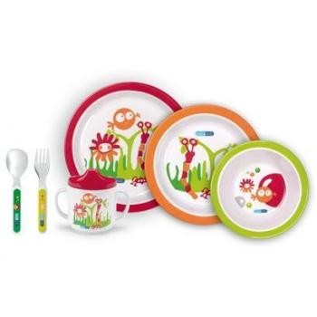 Bebé Due Microorganismos - Set vajilla de 6 piezas