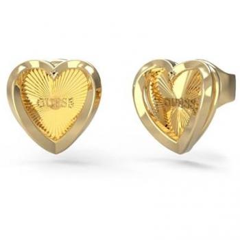 Pendientes de Corazón Mini Dorados Guess JUBE04612JWYGT-U
