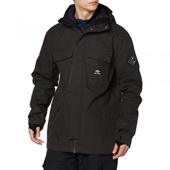 Chaqueta Rip Curl Pinnacle negra para hombre, talla L, monocolor
