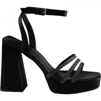 Sandalias de Mujer MIM en color negro con tacón negro