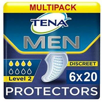 TENA Men Active Fit Nivel 2 - 120 Unidades de Compresas para Incontinencia