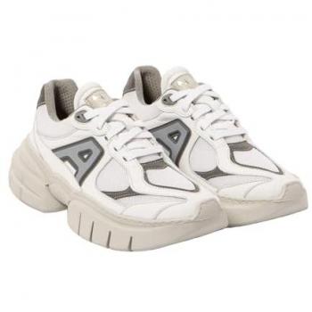Zapatillas Unisex de Piel Art 1632 Athens Blancas con Cordones, Casual, 1 a 3cm, Talla 40 EU
