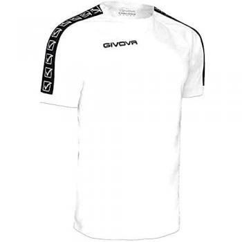 Givova Unisex Cotton Band T-Shirt, White, 2XL