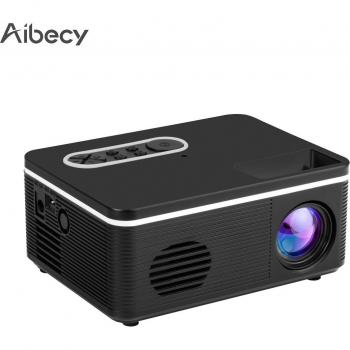Proyector LED Mini Portátil Aibecy S361, Soporta 1080P, 600 Lúmenes, Altavoz Incorporado, Multimedia y Cine en Casa