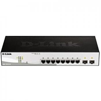 D-Link DGS-1210-10/E - Switch 8 Puertos Gigabit y 2 Puertos SFP 100/1000 Mbps